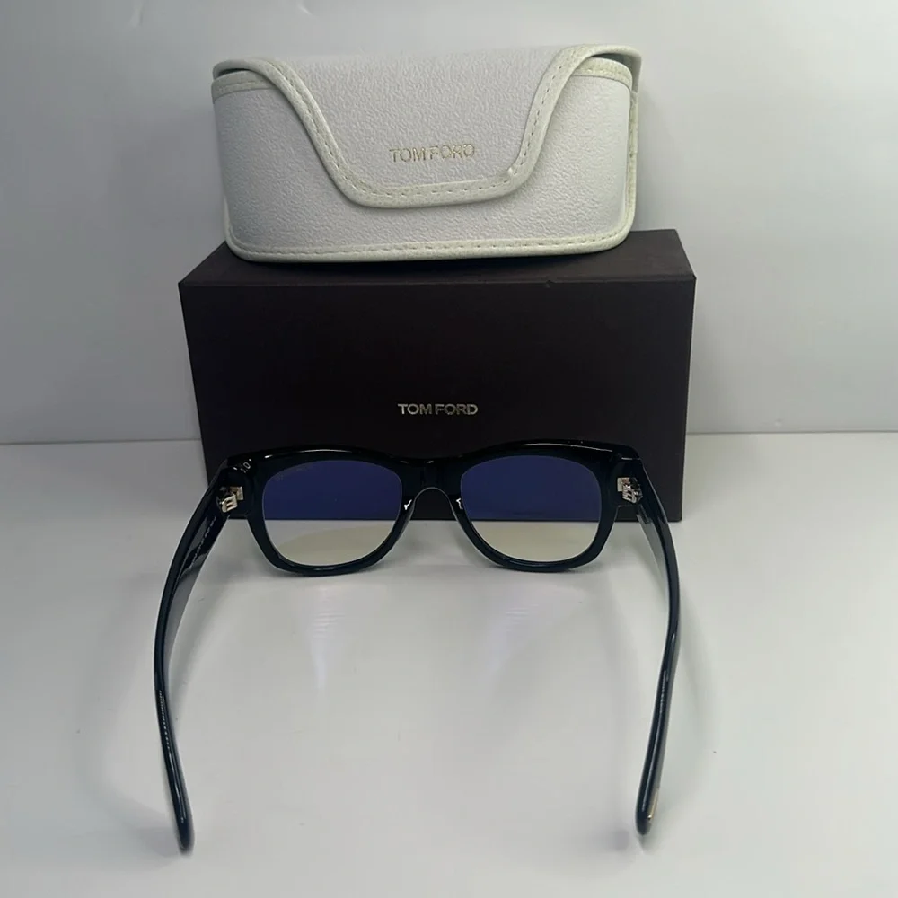 Tom Ford Black Eyewear with White Case